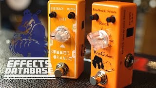 Video thumbnail for Mini phasers: Tone City Summer Orange & Movall VanGolem by effectsdatabase