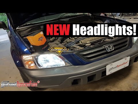 Builds: Amraj's CRV gets new AUXBEAM H4 headlight LED bulbs | AnthonyJ350