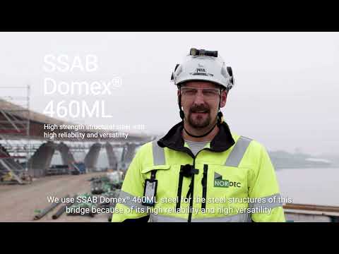 Nordec makes and installs structures of SSAB Domex® steel for Finland’s biggest ever bridge