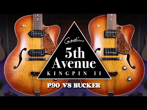 Godin 5th Ave Kingpin II: P90 or Humbucker? 🤔 You Decide!