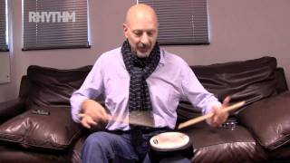 Steve Smith shows Rhythm magazine some chops