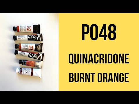 PO48 Quinacridone Burnt Orange: Swatches and Comparison. Possible alternatives.