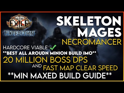 Skeleton Mages Min Maxed Build Guide - The Absolute Best All Around Minion Build