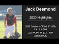 Jack Desmond 2020 Baseball Highlights