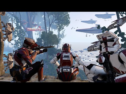 FIRST MASSIVE Battle of Kashyyyk | Star Wars Zeus Arma 3