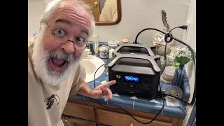 Ecoflow River Pro Solar Charging in Shady Redwood Pretest - Quick Charge Test Baja Propane Generator