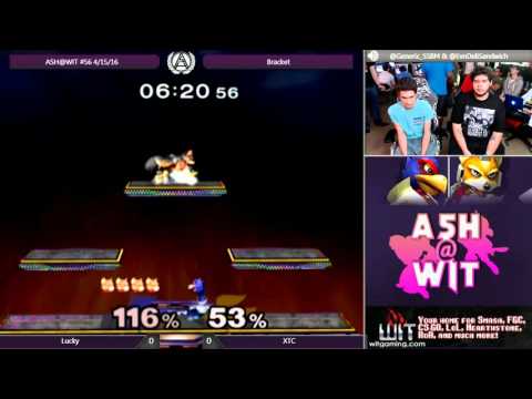 Lucky (Fox) vs XTC (Falco) - ASH@WIT #56 Melee Bracket