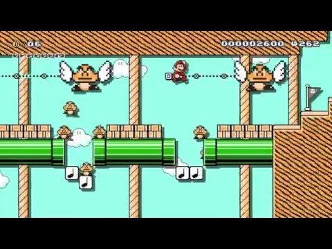 Goombounce bridge by Justice - Super Mario Maker - No Commentary 1AF