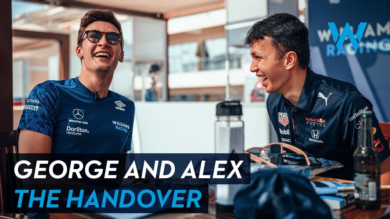 Thumbnail for article: Albon receives welcome gifts from Russell: "I'll put this in the bin"