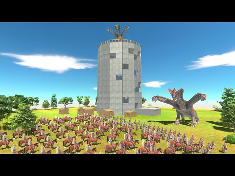 HYDRA DUO on Old Tower and Ground vs Armies - Animal Revolt Battle Simulator