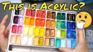 How Do These Not Dry Out?!? Himi Jelly Cup ACRYLIC Paint Review