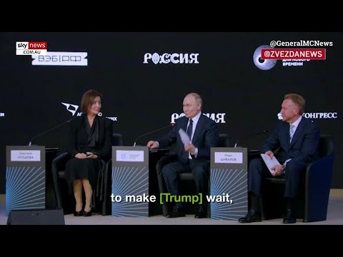 Vladimir Putin abruptly leaves public forum to talk to Donald Trump