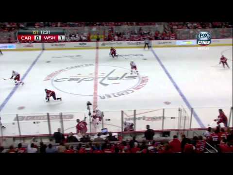 Nicklas Backstrom PPG 1-0 Feb 26 2013 Carolina Hurricanes vs Washington Capitals NHL Hockey goal