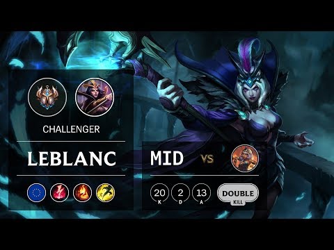 LeBlanc Mid vs Qiyana - EUW Challenger Patch 9.21