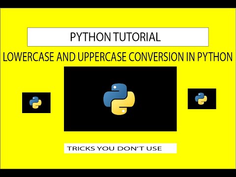 Convert String In Uppercase And Lowercase In Python Python Pythonprogramming Pythontutorial