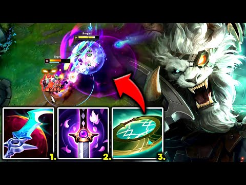 RENGAR TOP BUT ONE Q 100% ANNIHILATES YOU (INSANE DAMAGE) - S13 Rengar TOP Gameplay Guide