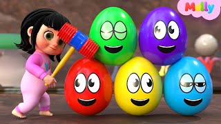 Download lagu Melly Explores Colorful Surprise Eggs | Yes Yes Playground Song | Melly Nursery Rhymes & Kids Songs mp3