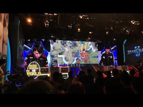 2018 GSL vs. the WORLD Serral into Semi-final moment Crowd Reaction