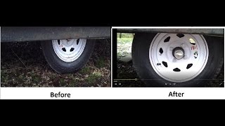 How to flip an axle on a trailer and axle on pop-up camper- UP-Up We Go!