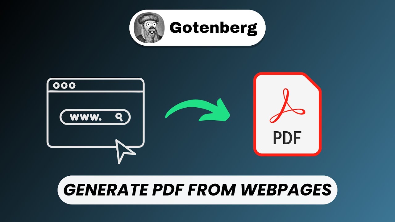 Gotenberg: Free Open Source PDF & Document Conversion API