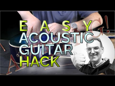 How to Make a Cheap Acoustic Guitar Sing: Easy Bridge Slot Trick - cut slots & hear the difference.