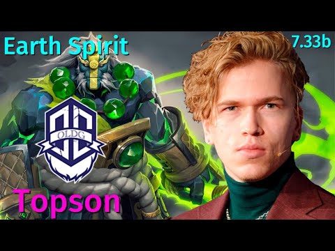 Topson - Earth Spirit mid 7.33b | Matchmaking | OLD G| Full Gameplay Pro Players | high mmr | dota 2