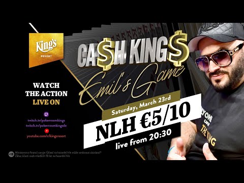 💶 Special Ca$h King$ €5/€10 "Emil's Game" live from King's Resort 👑