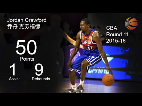 Jordan Crawford | 50 Points | China CBA 2015-16 | Highlight Video