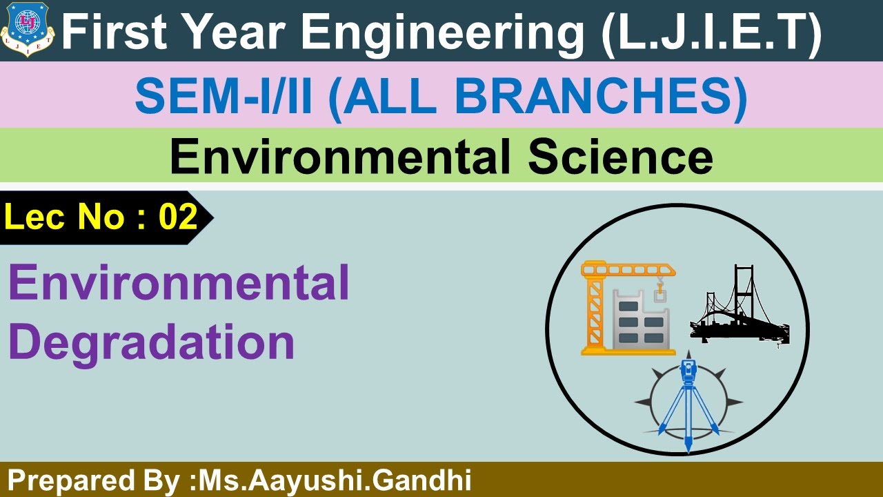 Lec-02_Environmental Degradation | Environmental Science | First Year Engineering