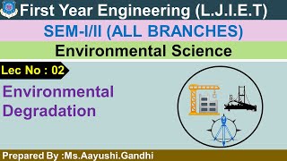 Lec-02_Environmental Degradation | Environmental Science | First Year Engineering