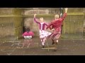 Girl and Boy Scottish Sword Dancing 'Gille Chaluim' at Edinburgh Fringe Festival 2012