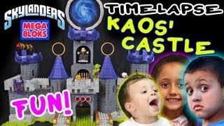 Kaos' Castle (Unbox + Stop Motion Skit + Timelapse Build) Skylanders Giants Mega Bloks Dark Conquest