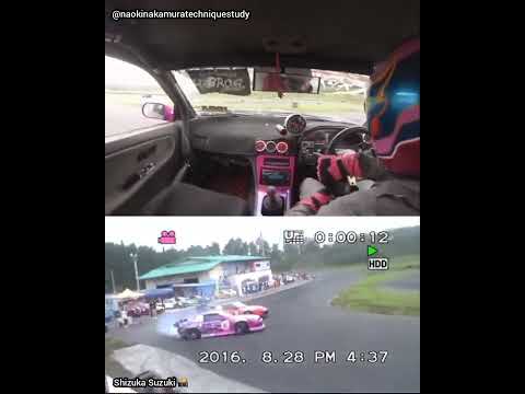 Close Drifting Chase and Big Lead Entries Out and Onboard view Naoki Nakamura