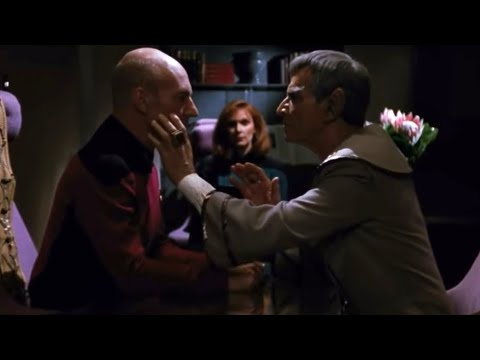Sarek mind-melds with Captain Picard | Star Trek: The Next Generation | Sarek | S3E23