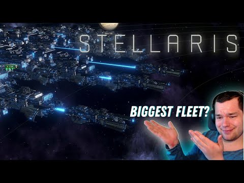 I have the biggest Fleet in Stellaris endgame walkthrough gameplay