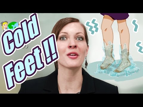 Apprendre l'Anglais en Ligne: Les idiomes 42/100 "Cold feet"