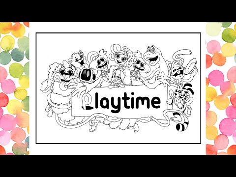 Poppy Playtime Project Coloring Pages /  The Biggest Coloring Book / Poppy Playtime All Characters