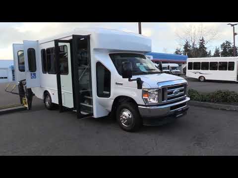 2022 Ford Turtle Top 12 Passenger + 2 Wheelchair Shuttle Bus - S42706