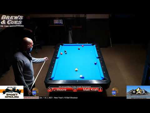 Brews & Cues 5th Annual Black Friday 9 Ball - Matt Krah vs. TJ Moore