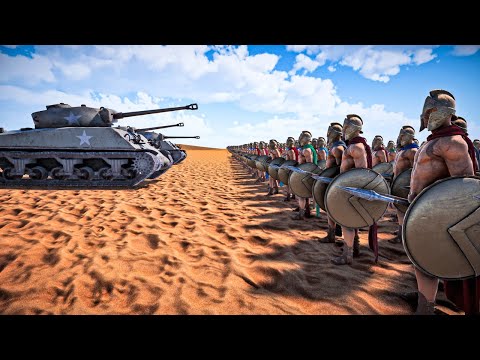 3 Super Auto Tank VS 1,000,000 Spartans -  Ultimate Epic Battle Simulator 2 | UEBS 2