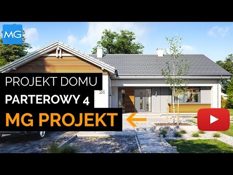 Projekt domu Parterowy 4 MG Projekt - 122,77 m2