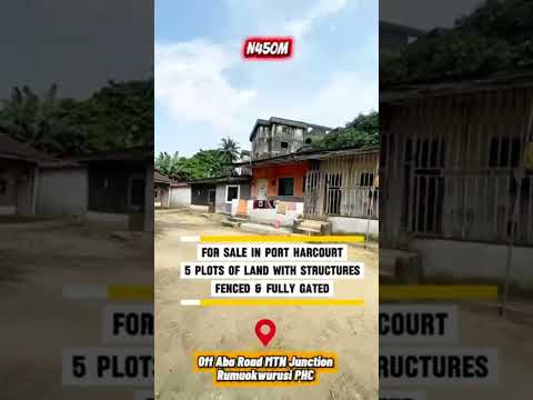 Commercial 4½ Plots of Land with Structures – MTN Junction, Aba Road Port Harcourt