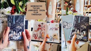 My Hobonichi techo daily journal (January 2026 flip through) + Hobonichi weeks