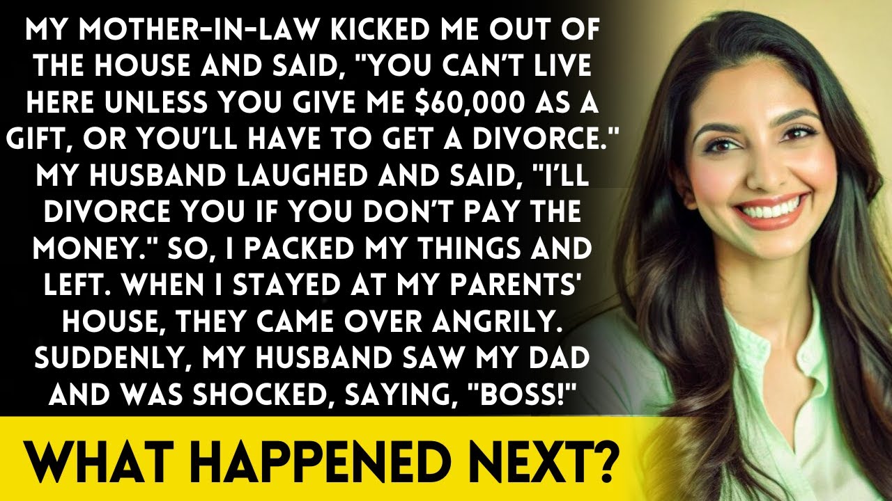 Mother-in-law kicked me out, demanding $60K or divorce—with my husband’s support!