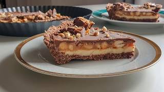 No Bake Snickers Tart - Tarta Snickers Bez Pieczenia