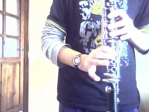 how to play pink panther in clarinette Bb