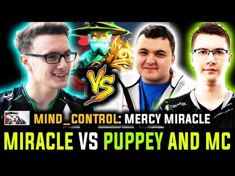 Miracle vs Mind_control And Puppey - No Mercy At All Dota 2