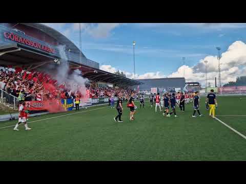Derby Sandvikens IF - Gefle spelarna kliver in på Jernvallen 03.08.2024