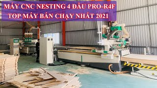 Máy cnc nesting 4 trục Router khoan, cắt ván công nghiệp | PRO-R4F