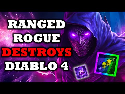 My INSANE Rogue Build In Diablo 4 (Ranged Rogue Destroys The Game) | Leveling To Endgame Guide